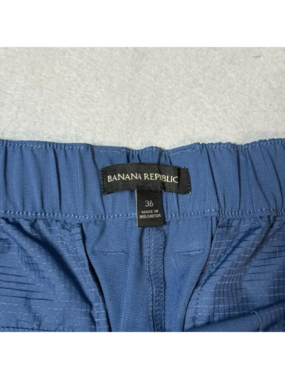Banana Republic Men's Blue Golf Shorts‎ Size 36 Stretch Performance Casual READ
